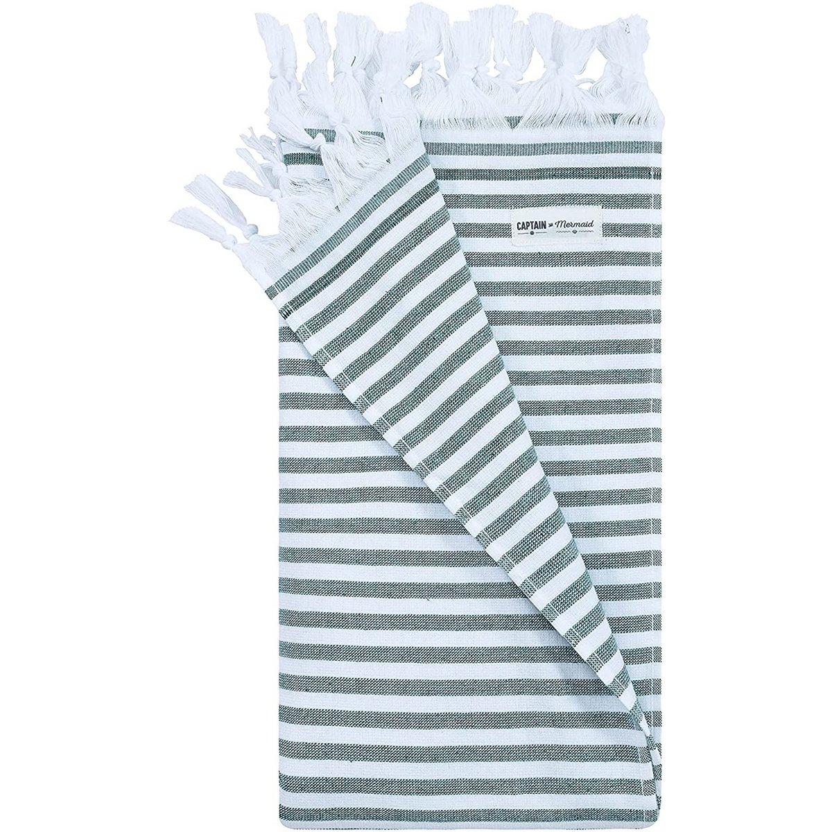 Telo mare in spugna premium 100% cotone 170x90cm Smeraldo