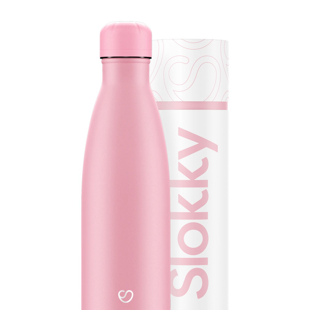 Slokky Pastel Pink Bottle & Lid - 500ml