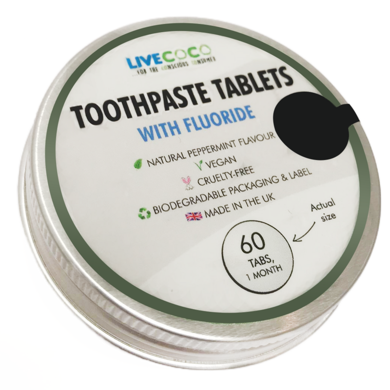 Menta piperita fresca (fluoro-1440 ppm) - Compresse di dentifricio a spreco zero