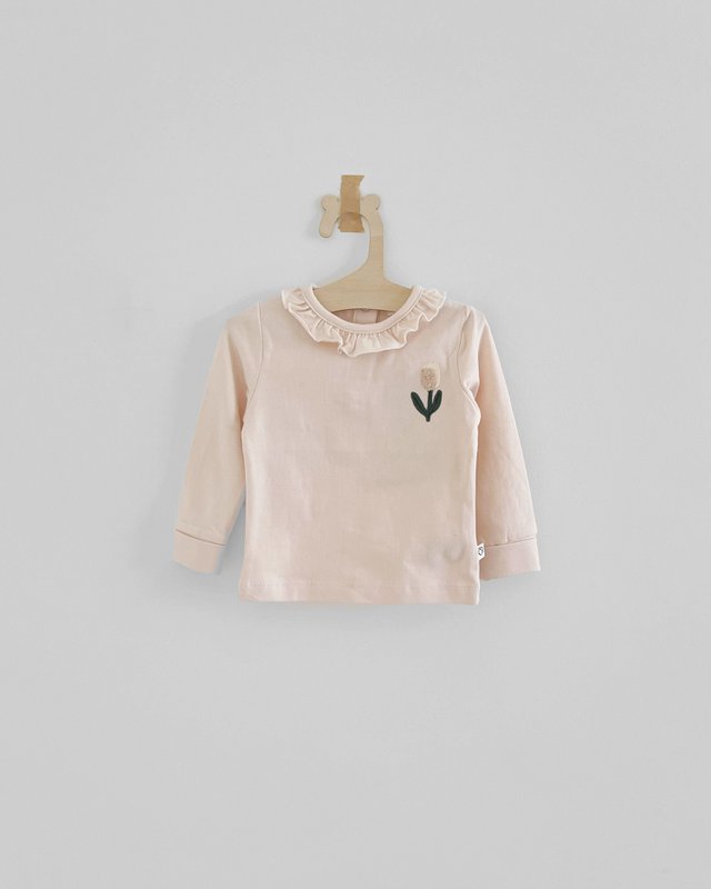 T-shirt in jersey con volant