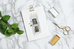 postcard 'balcony in spring'