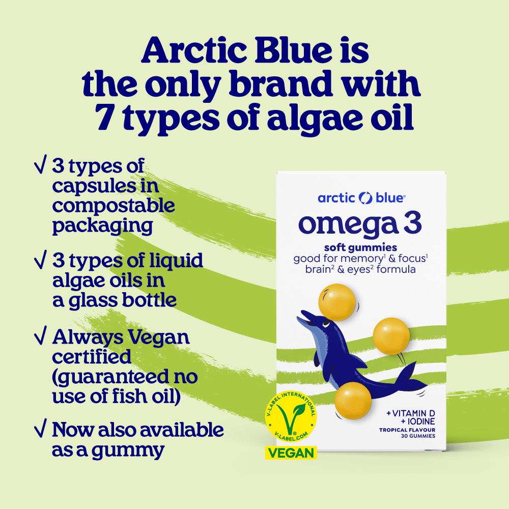 Vegan Omega-3 Gummies with vitamin D and iodine
