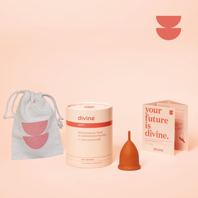 guddommelig menstruationskop I Blød l Nugget Gold l Størrelse M
