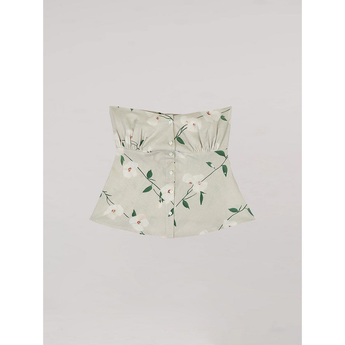 Zomer harlekijn bloemenprint top