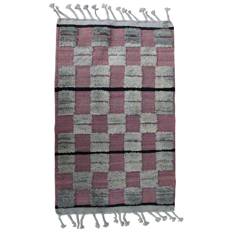 Alfombra Kilim de halcón nómada IKAT