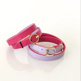 DUO TWIST Lederarmband Fuchsia - Lila
