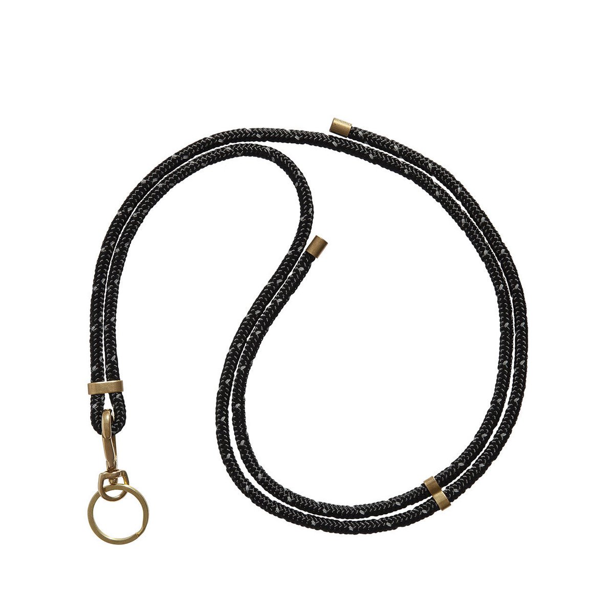 LANYARD SLEUTELHOUDER (ZWART REFLECT)