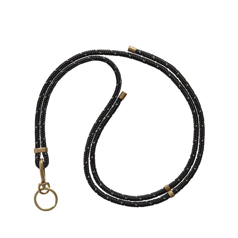 LANYARD SLEUTELHOUDER (ZWART REFLECT)