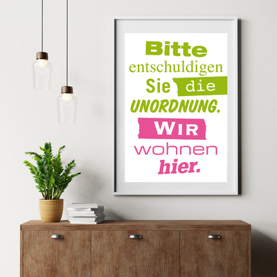 Affiche "Wij wonen hier"