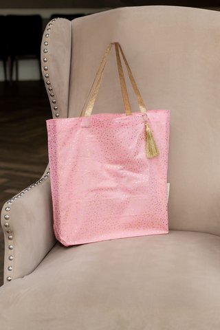 Stoffgeschenktüten Tote Style - Luxe Gold Kollektion - Marshmallow / Konfetti