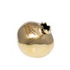 Golden ceramic pomegranate vase 12.8x12.8x11.5cm