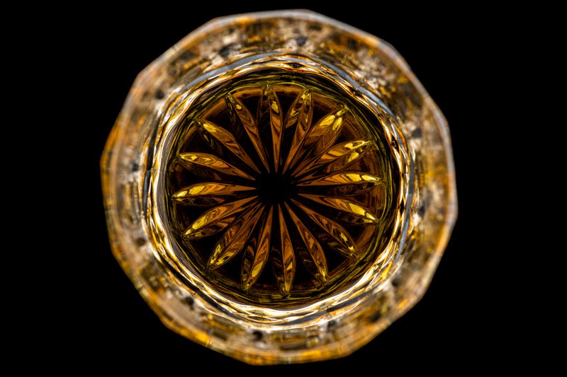 Vintage whiskyglas i gaveæske