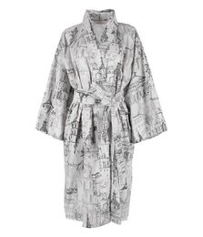 Satin badekåbe kimono med taske Secret Love Story of Royal Vilnius