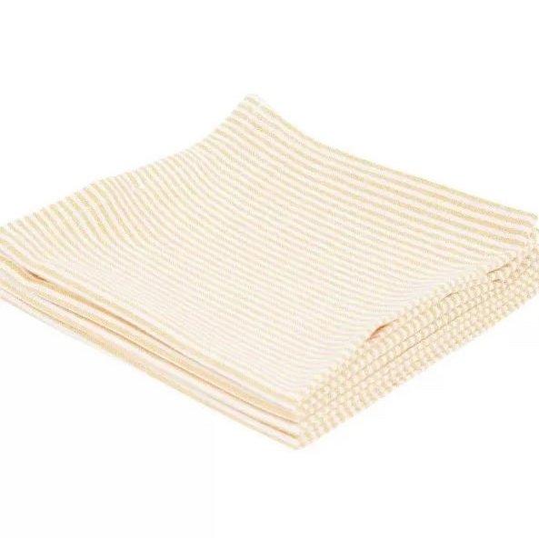 Tischläufer » 45 x 150 cm Tischdecke mit Glitzer Streifen » eleganter Stoff-Tischläufer aus Baumwolle » wiederverwendbar für Hochzeit, Feier & Gastronomie