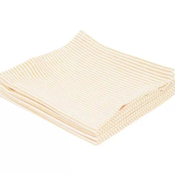 Corredor de la mesa »45 x 150 cm Matarrillo con rayas de brillo» Elegante choque de tela hecho de algodón »Reutilizable para bodas, celebración y gastronomía