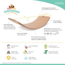 Kinderfeets Balance Board aus Holz / Balance Board Kinder - Rose AUSVERKAUFT=AUSVERKAUFT