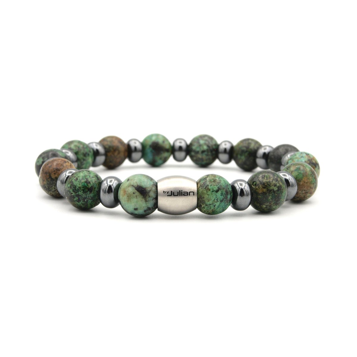 armband Umi hematiet Afrikaans turquoise (10mm)