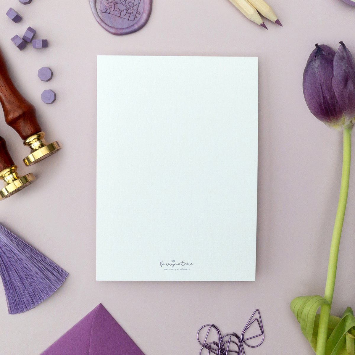 Lilac Pack - Handmade Postcards A6 with Envelope - Botanical Vintage