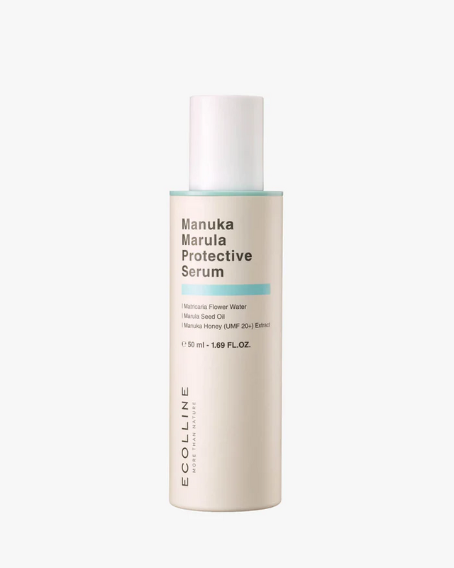 Suero barrera dermocosmético ECOLLINE Clean Beauty | Apoyo al microbioma con miel de Manuka y aceite de marula | Cuidado de la piel COREANO