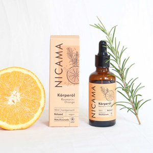 Body oil rosemary -orange - natural care and massage oil - organic & vegan