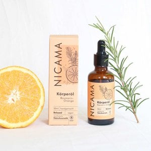 Body oil rosemary -orange - natural care and massage oil - organic & vegan