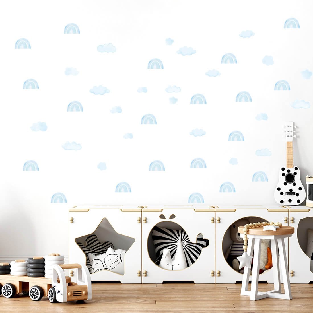 Muursticker | Mini Regenbogen Blauw
