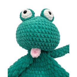 Handmade cuddly toy - frog - made of velvet