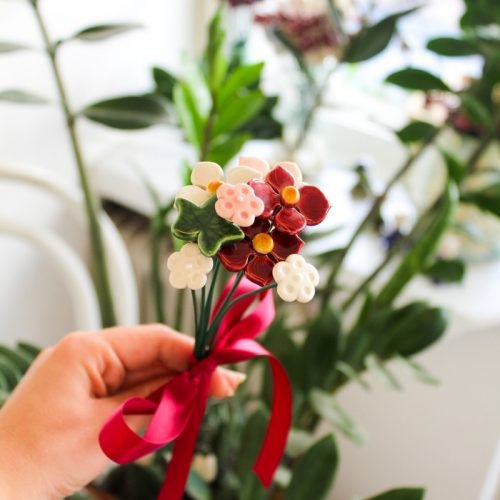 Glück Blumenstrauß in verschiedenen Farben