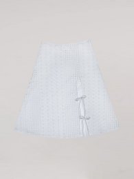 Blue Lumora White Midi Skirt
