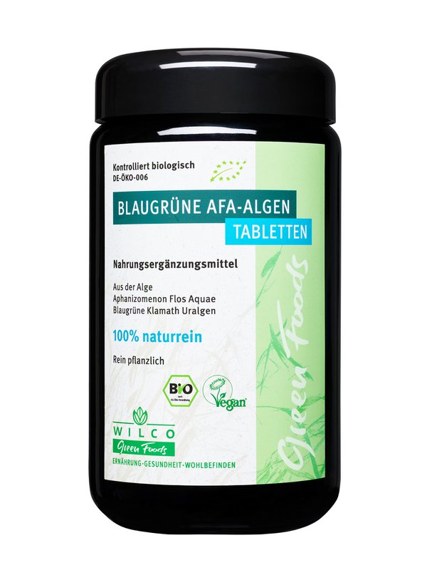 AFA pellet di alghe biologico, 600 pezzi in vetro azzurro antiluce