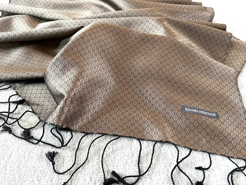 The Jasmin Luxury Topaz Silk Krama - Men