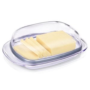 Boterschotel Plastic transparant