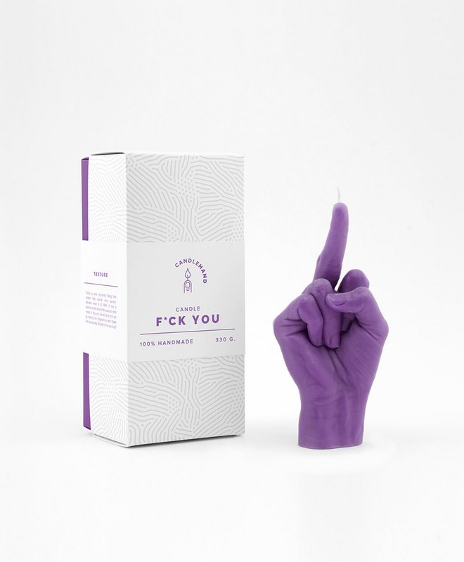 F*ck you Candle Purple