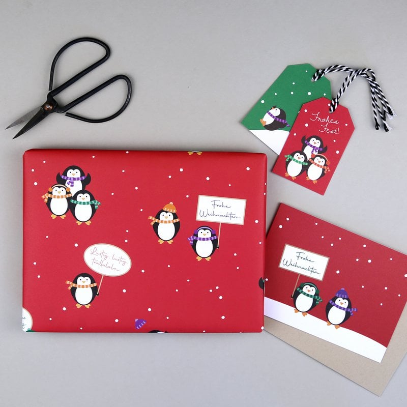 Geschenkpapier Pinguin Peter
