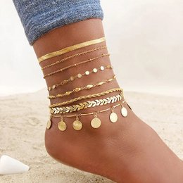 Snake Chain Ankelkæde til Kvinder Piger Justerbar Summer Beach Chain Ankelkæde Armbånd Mors Dag Gaver Rustfrit Stål Ikke Allergisk