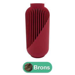 Orion 3D vase - 3D printet vase - Bæredygtig PLA - Velegnet til kunstige blomster