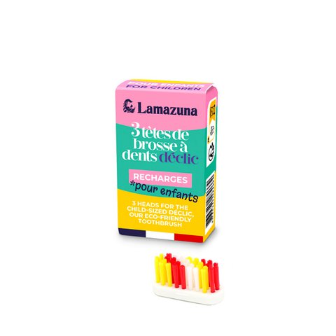 Children's 3-head toothbrush refill