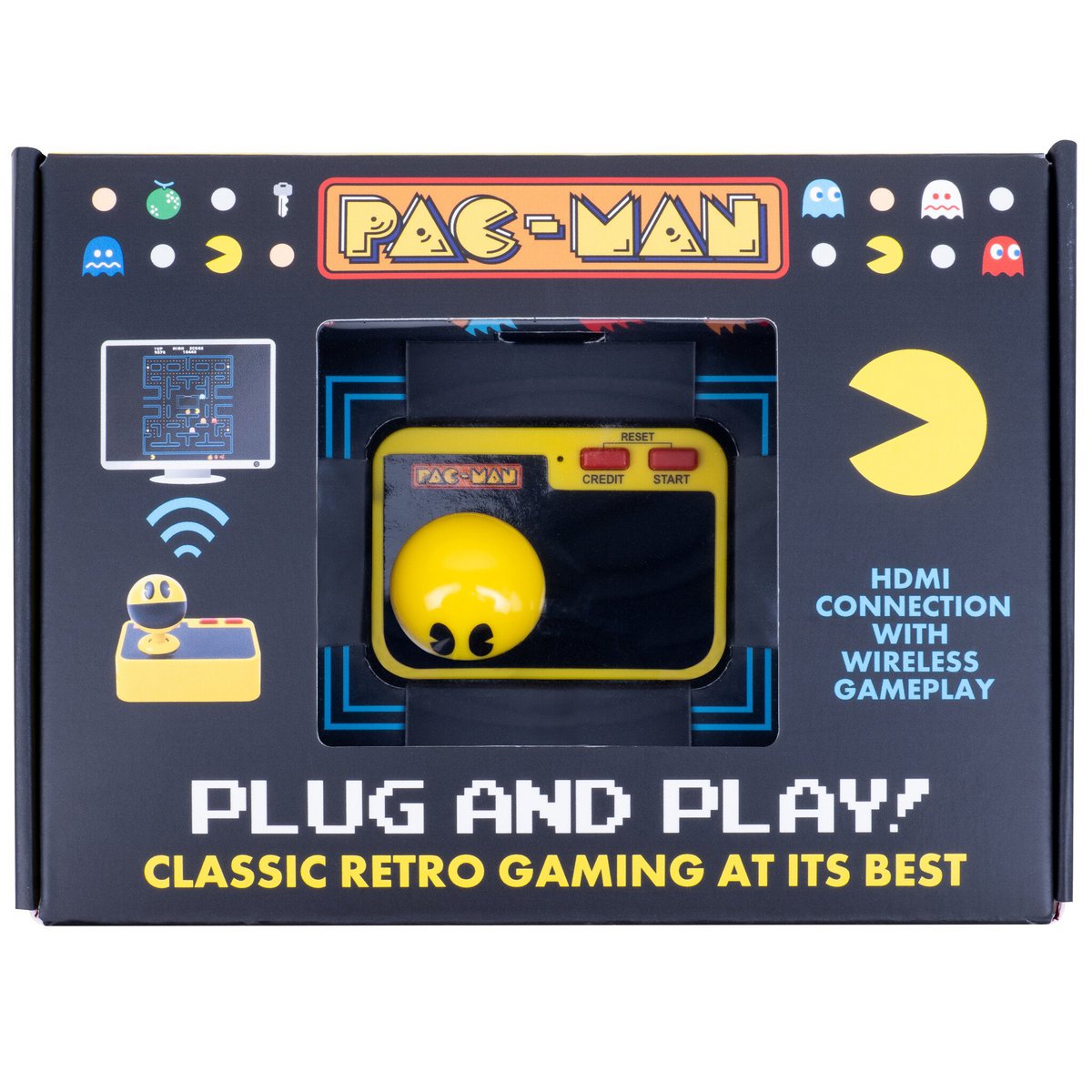 Pac-Man - tv plug & play - wireless controller