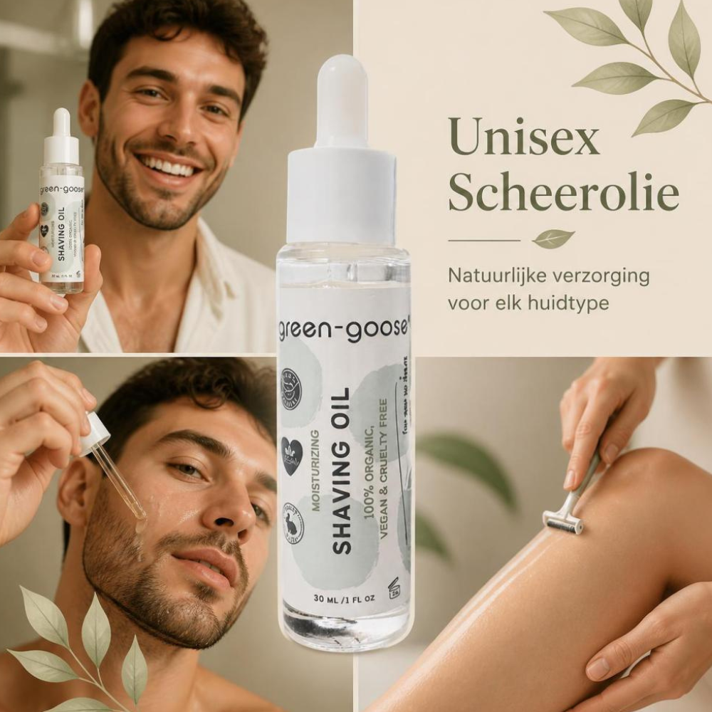 grøn-gås naturlig barberolie - 30 ml