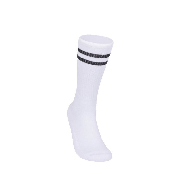 Athletic socks - Double stripes white/black