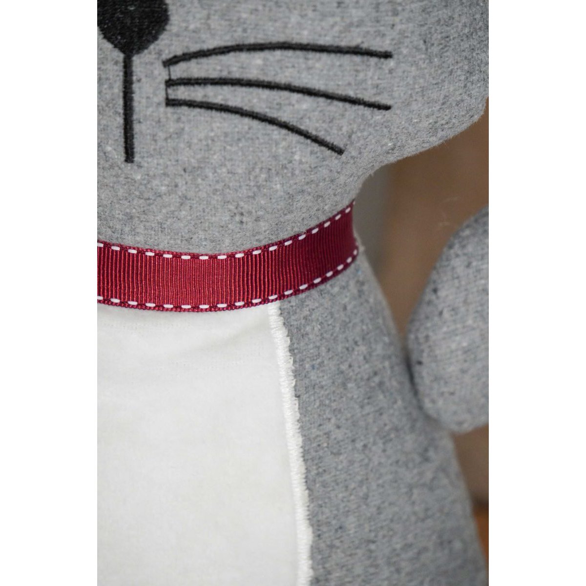 Tope de puerta gato gris 28 cm Isabelle Rose