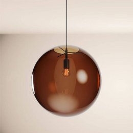 s.luce Orb glazen bol hanglamp 150cm ophanging zwart