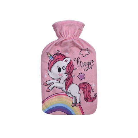 Girl Power, Wärmflasche, mit Bezug, Wärmflasche für Wärmetherapie, heißes Wasser, Gummi, kalt, Winter, Kind, Erwachsener
