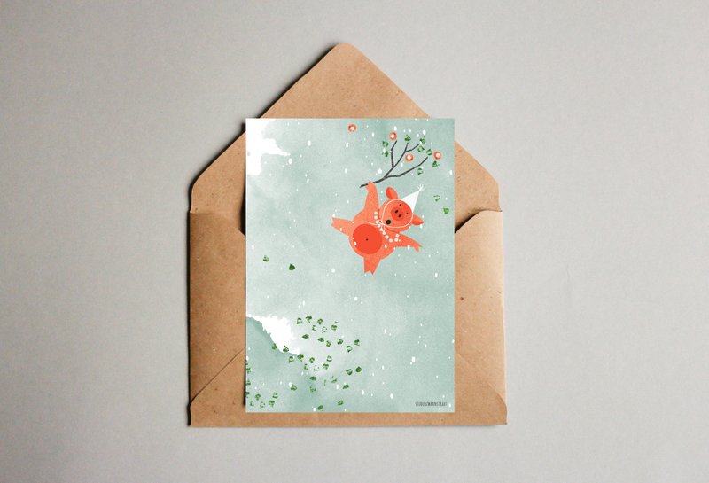 Postkarte 'Partytier'
