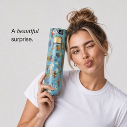IZY Thermos Bottle Vincent's Flowers - 500ML To-Go Insulated Water Bottles