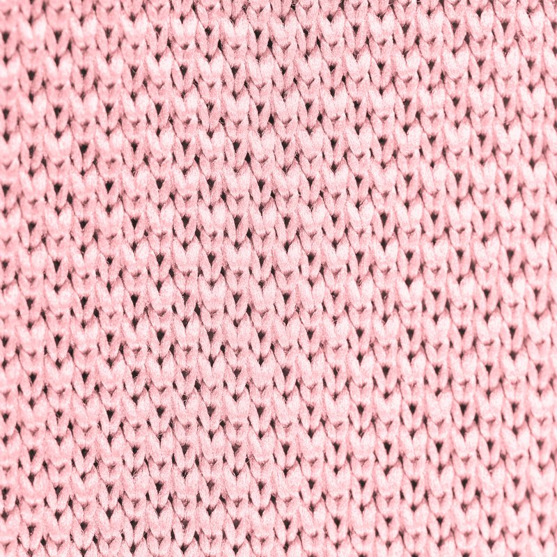 Dusty pink knitted pocket square