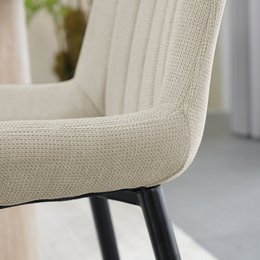 Silla de comedor Jarvis [juego de 2] [tela de lino]