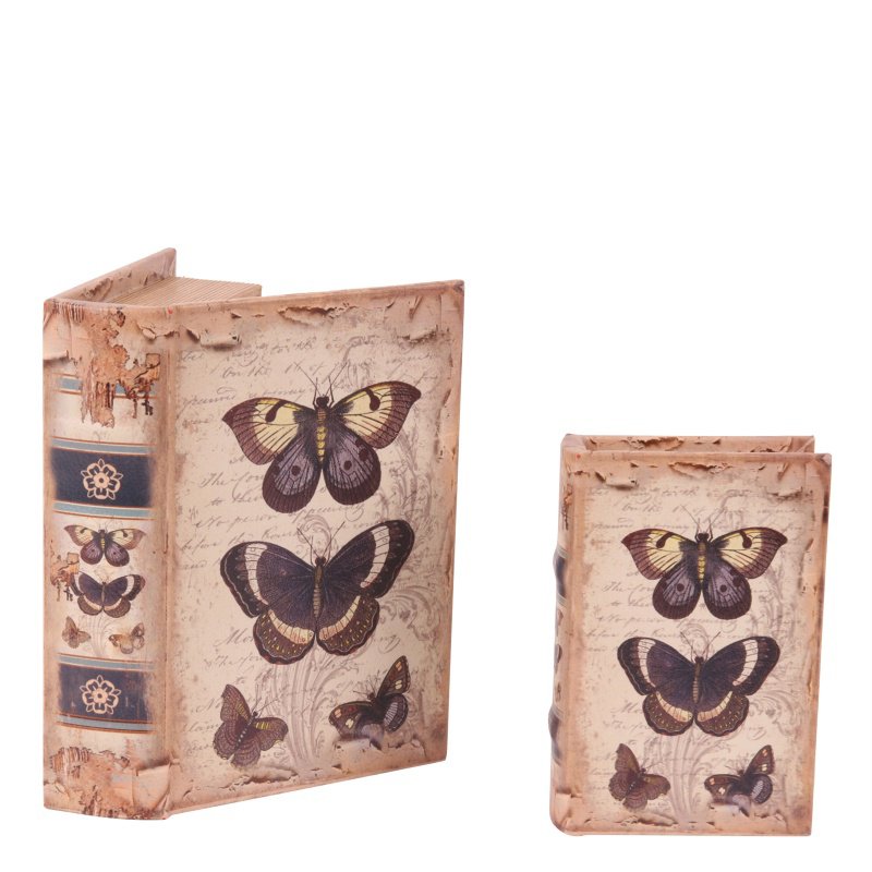 Boekendoos 15 cm Vlinders.