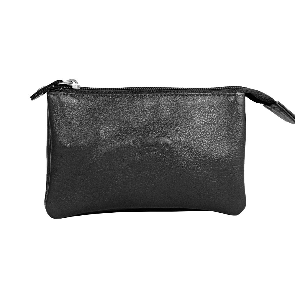 Leather Key Pouch In 11 Colors - With Zipper And Key Rings - Arrigo