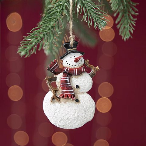 Resin snowman 9,5 cm Isabelle Rose